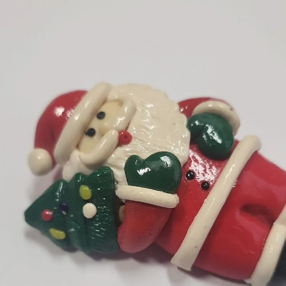 Festive Santa Claus Brooch